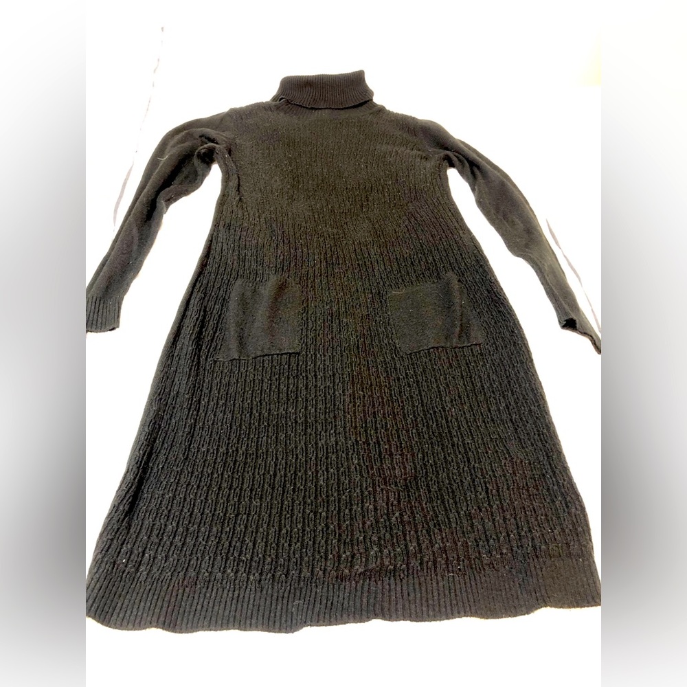 AB Studio Black Turtleneck Dress